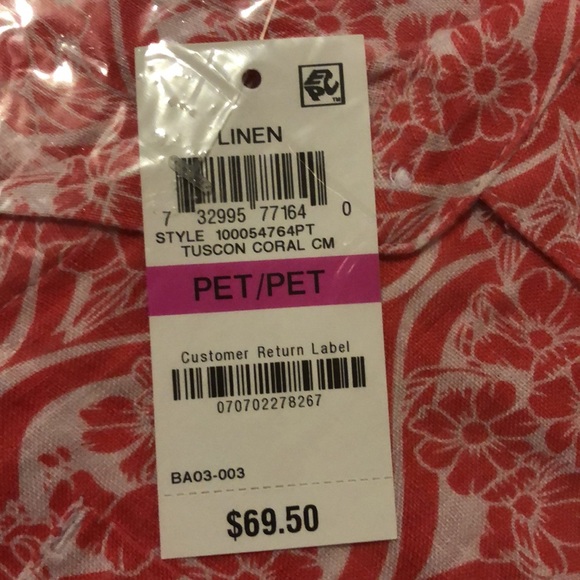 Charter Club Petite Linen Utility Shirt - Picture 4 of 4